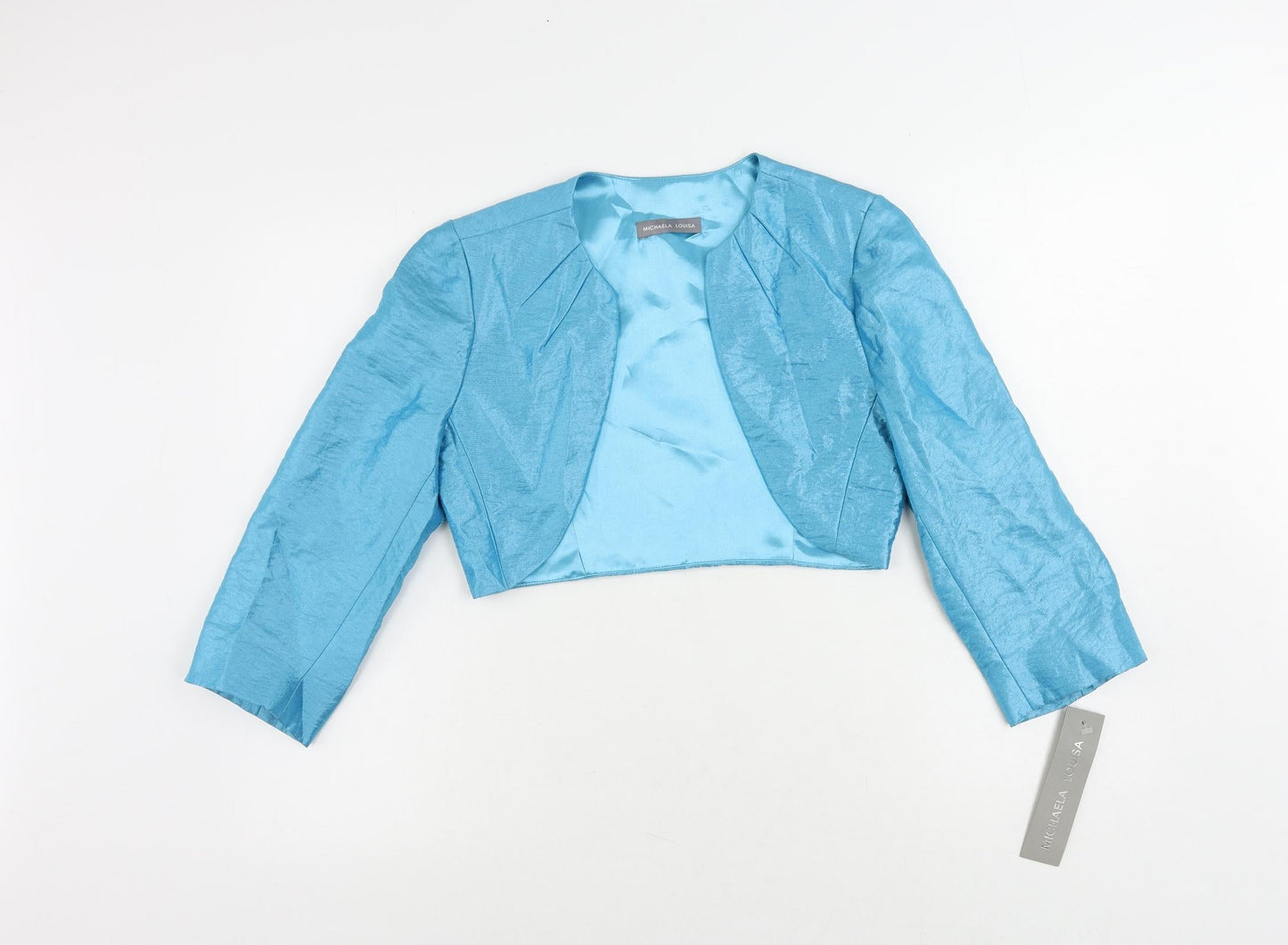 Michaela Louisa Womens Blue Jacket Size 8