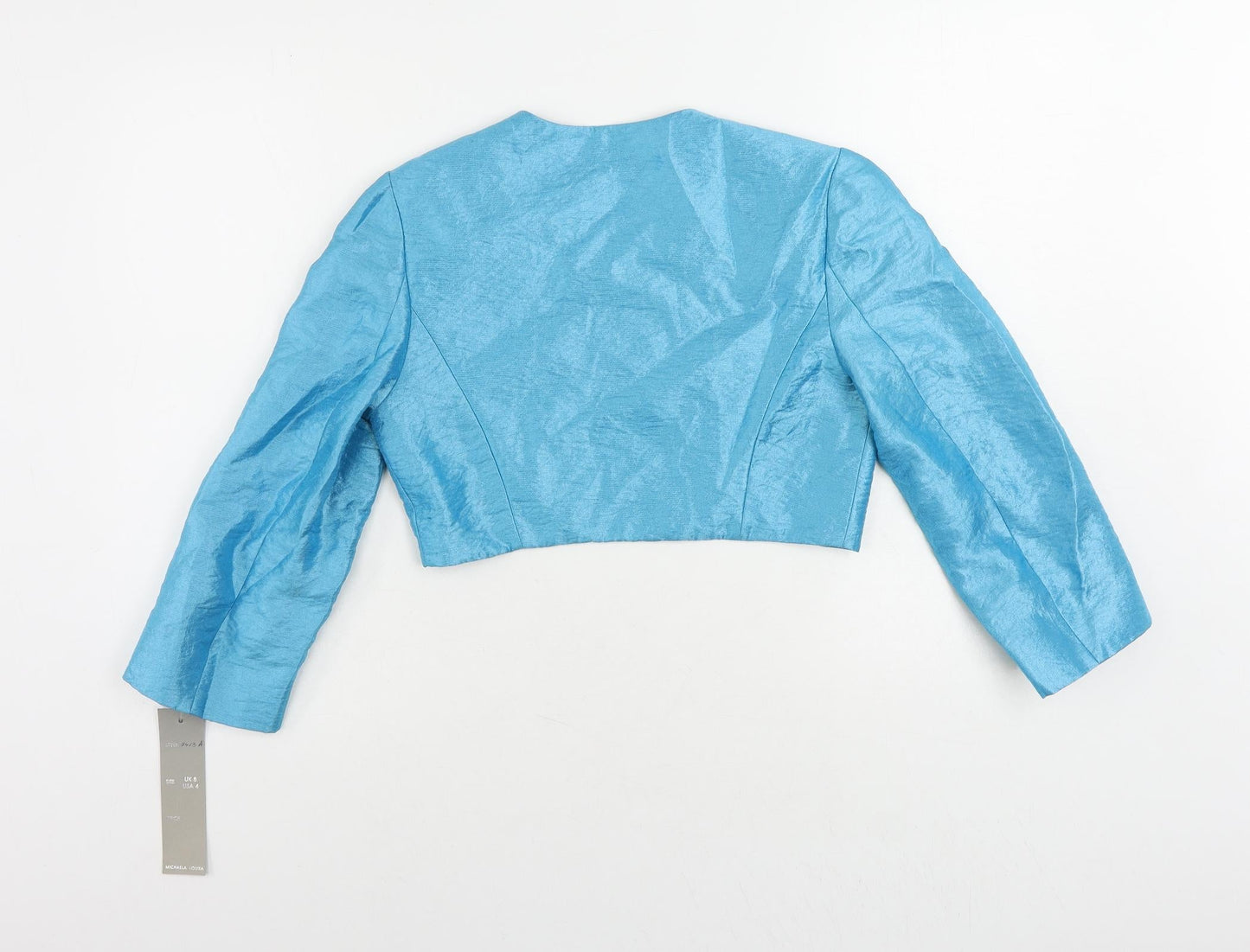 Michaela Louisa Womens Blue Jacket Size 8