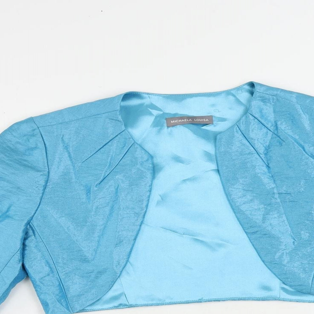 Michaela Louisa Womens Blue Jacket Size 8
