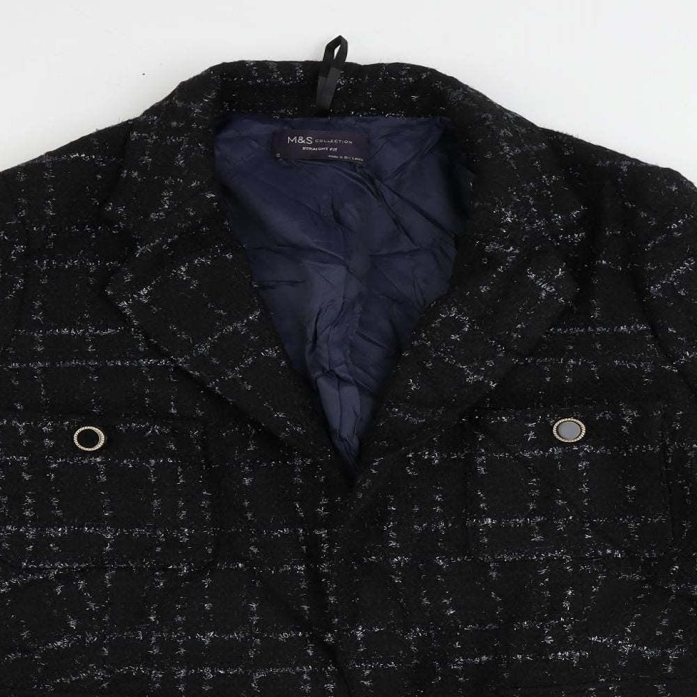 Womens UK Size 12 Marks and Spencer Black Jacket