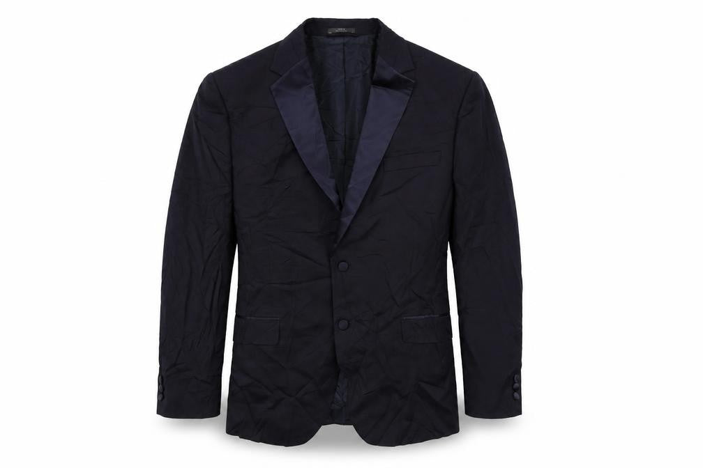 Mens UK Size 44 Marks and Spencer Regular Blue Suit Tuxedo