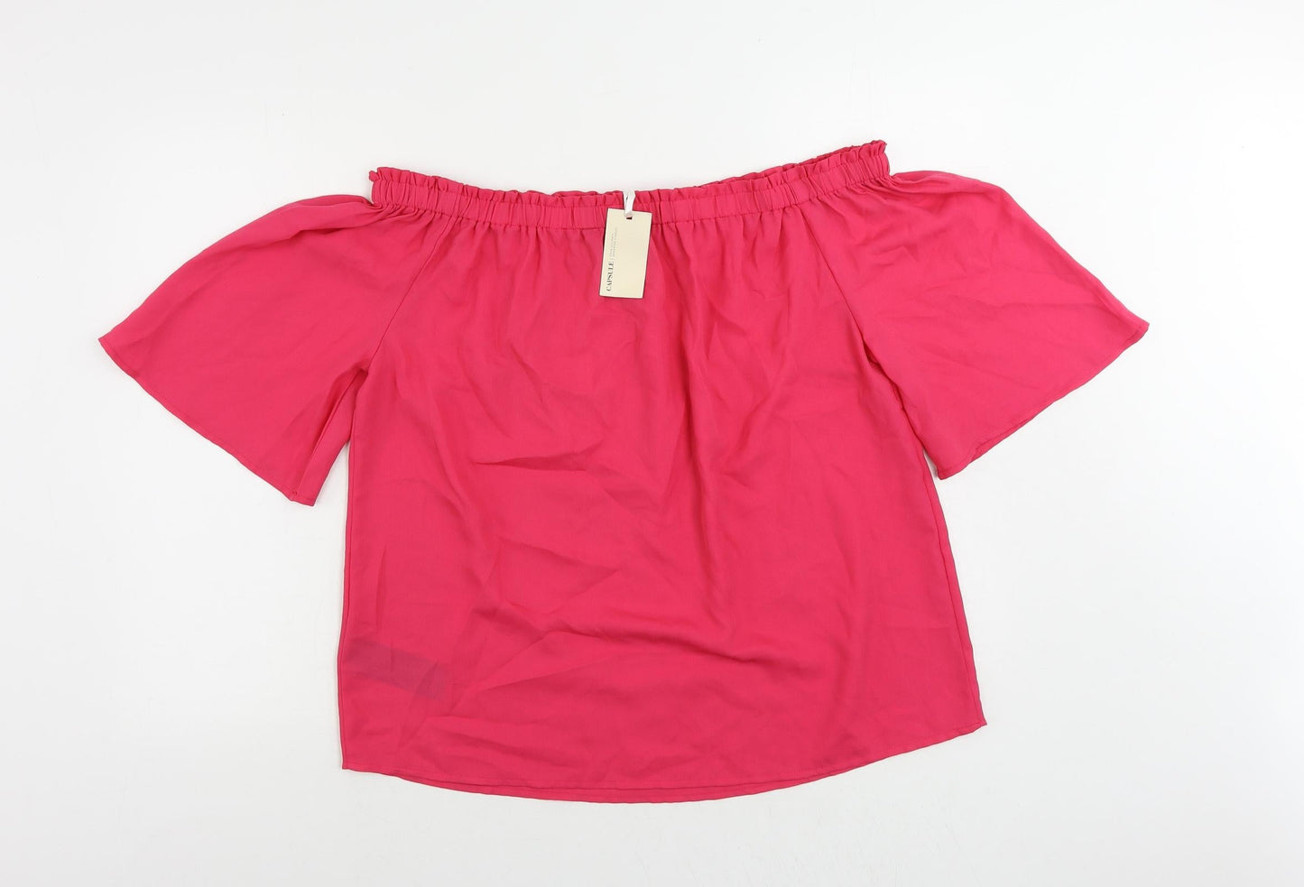 Womens UK Size 16 Capsule Pink Basic Blouse