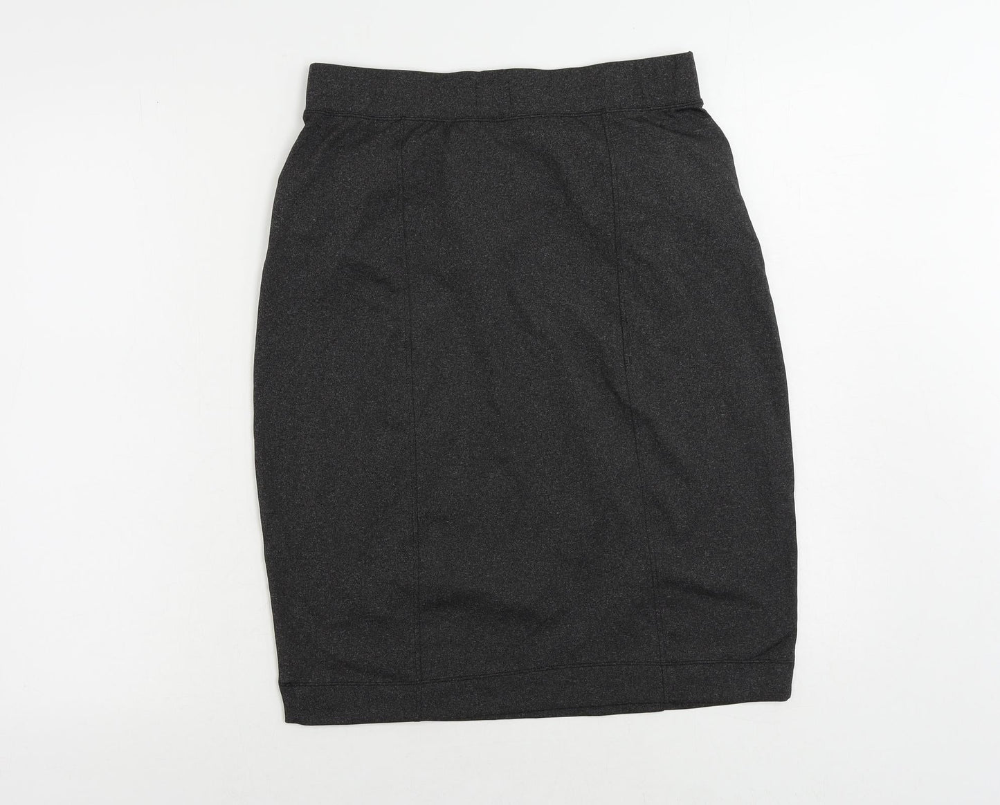 Ginger Womens Grey Polyester Straight & Pencil Skirt Size L - Elastic Waist