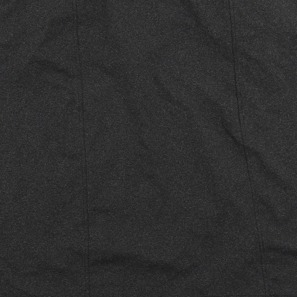 Ginger Womens Grey Polyester Straight & Pencil Skirt Size L - Elastic Waist