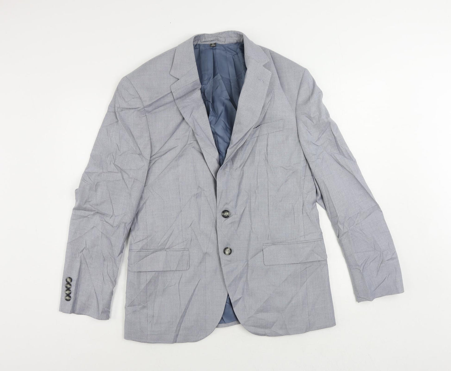 Mens UK Size 40 Marks and Spencer Regular Blue Suit Jacket