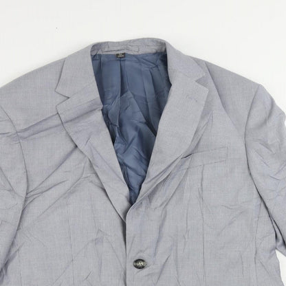 Mens UK Size 40 Marks and Spencer Regular Blue Suit Jacket