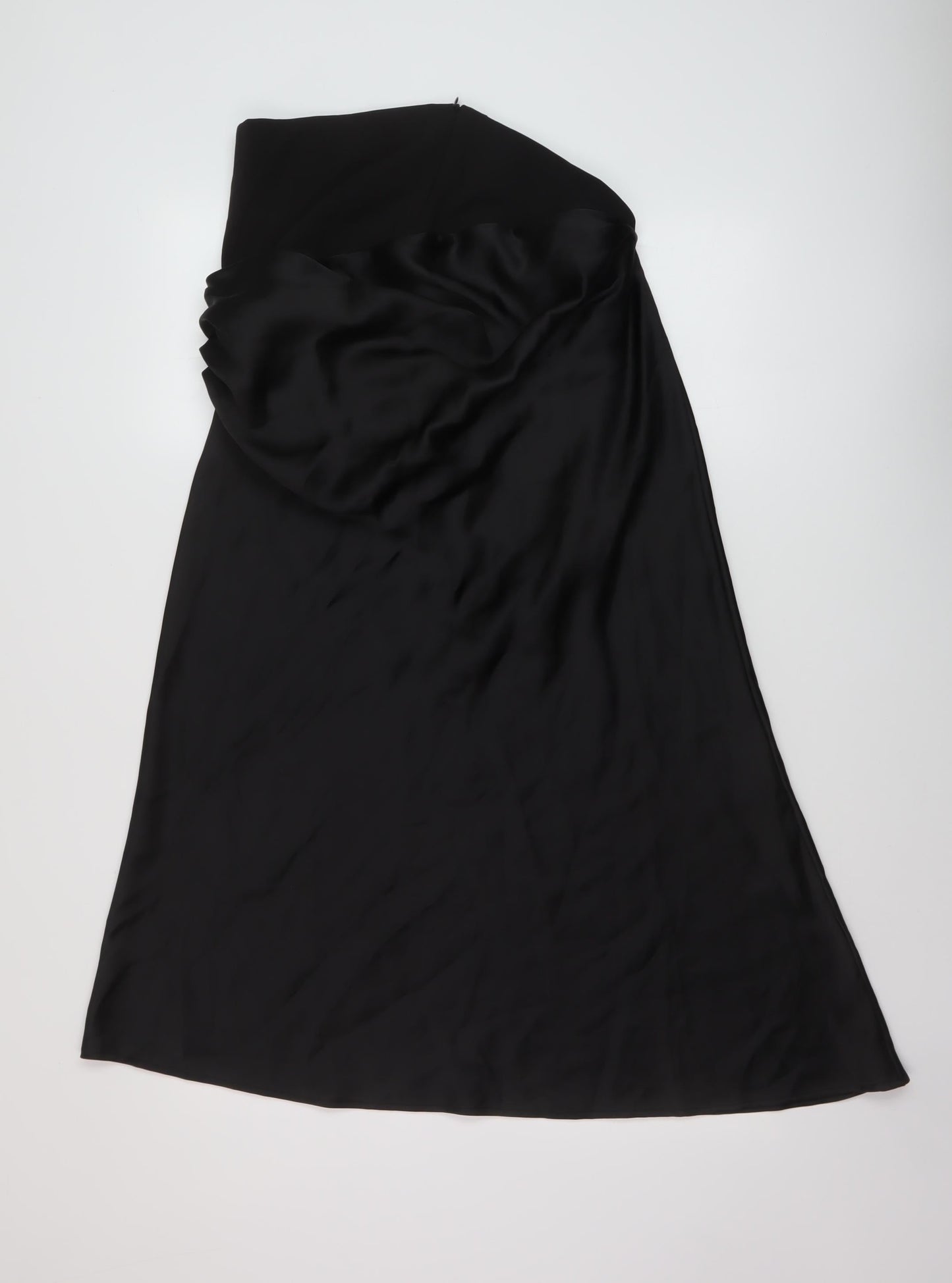 Womens UK Size L Zara A-Line Satin Skirt
