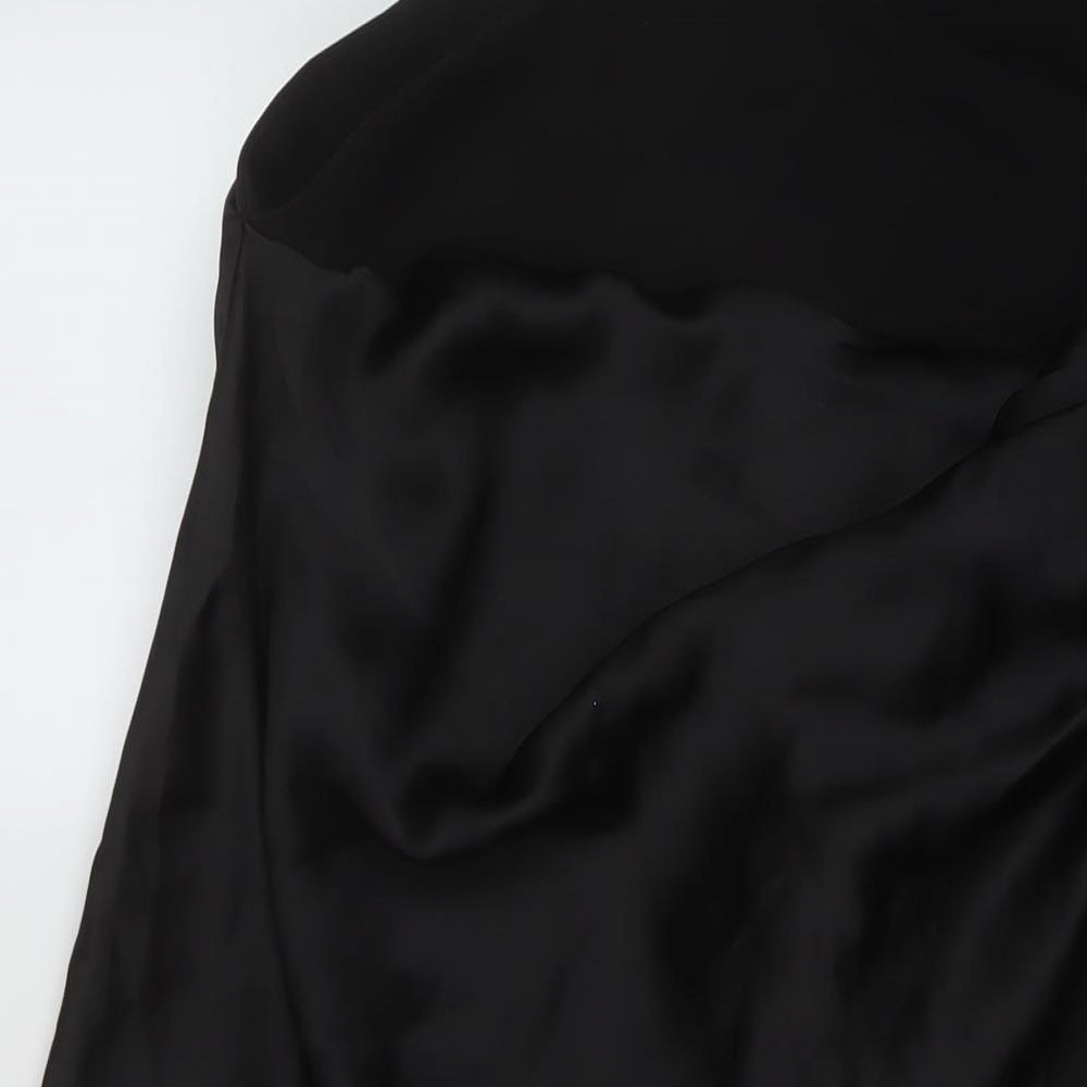 Womens UK Size L Zara A-Line Satin Skirt
