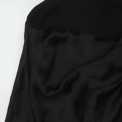 Womens UK Size L Zara A-Line Satin Skirt