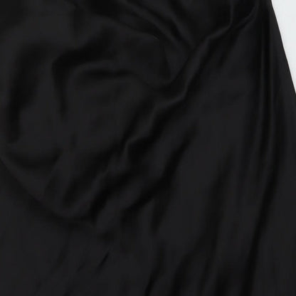 Womens UK Size L Zara A-Line Satin Skirt