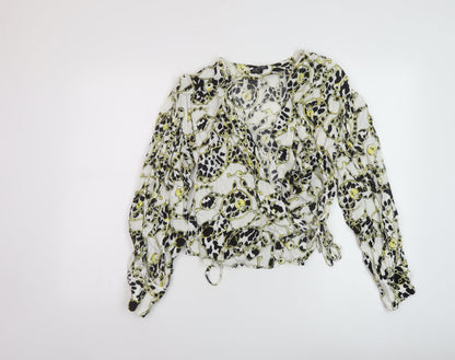 Womens UK Size 6 Topshop White Basic Blouse