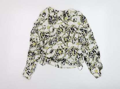 Womens UK Size 6 Topshop White Basic Blouse