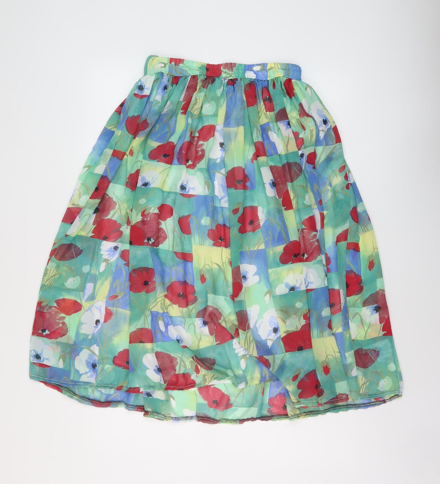 Womens UK Size 12 LUCIA Pleated Chiffon Skirt