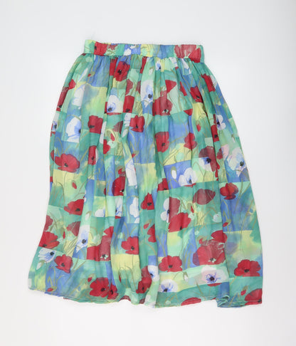 Womens UK Size 12 LUCIA Pleated Chiffon Skirt