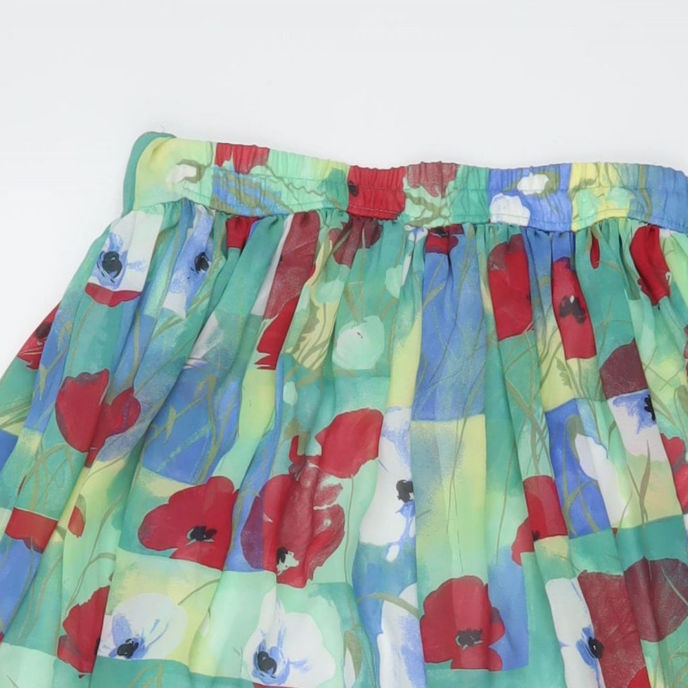 Womens UK Size 12 LUCIA Pleated Chiffon Skirt
