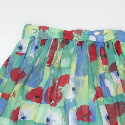 Womens UK Size 12 LUCIA Pleated Chiffon Skirt