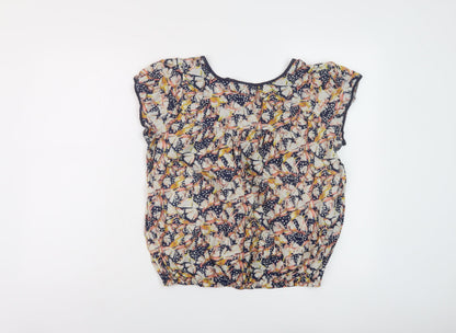 Womens UK Size 14 JUST ELEGANCE Multicoloured Basic Blouse
