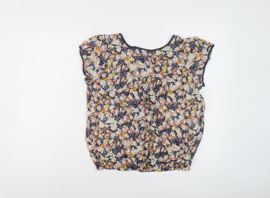 Womens UK Size 14 JUST ELEGANCE Multicoloured Basic Blouse