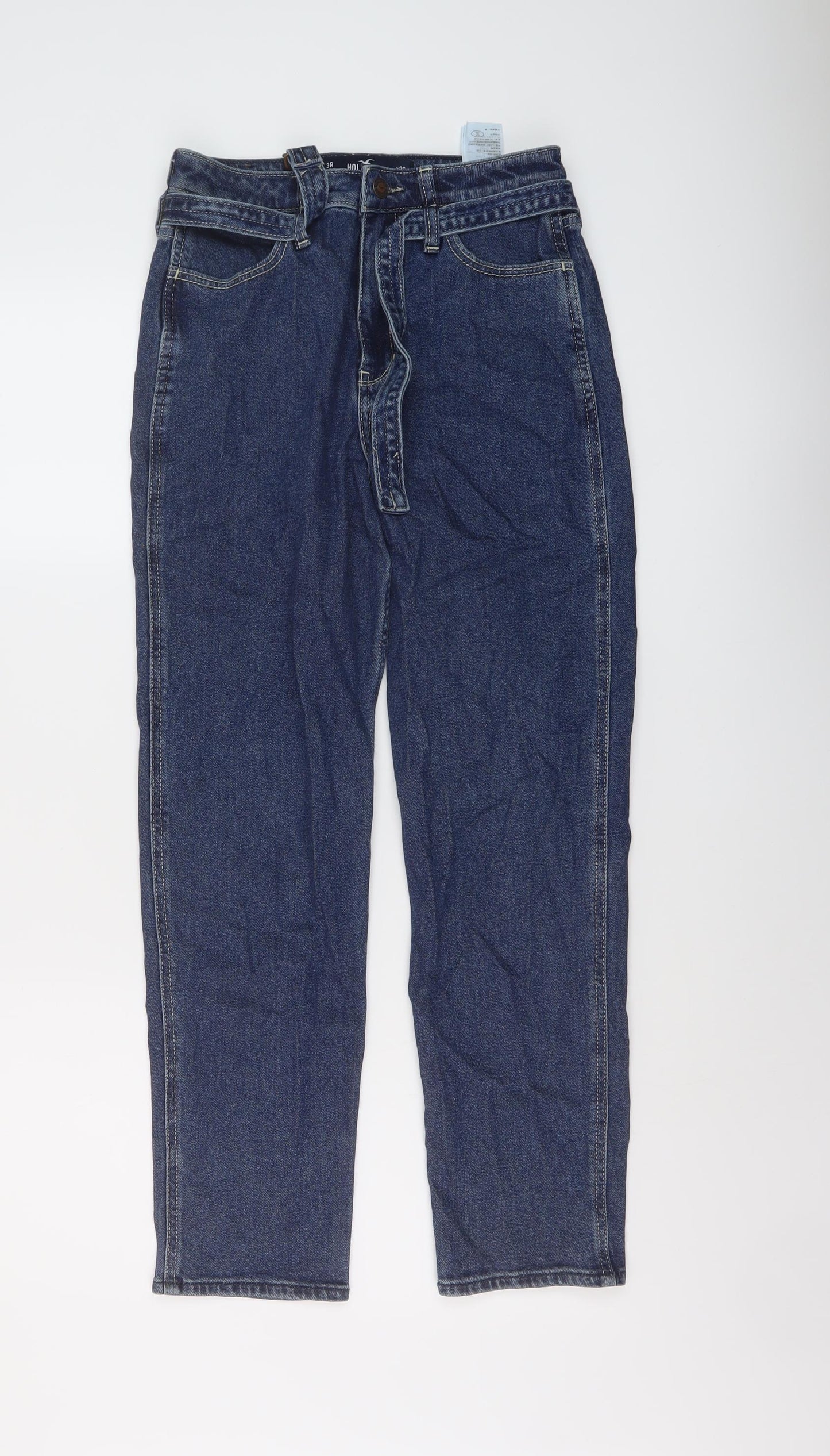 Hollister Womens Blue Cotton Mom Jeans Size 26 in L27 in Regular Button