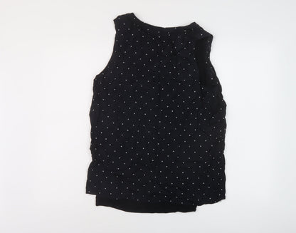 Womens UK Size S Gap Black Basic Tank