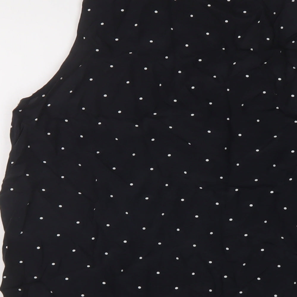 Womens UK Size S Gap Black Basic Tank