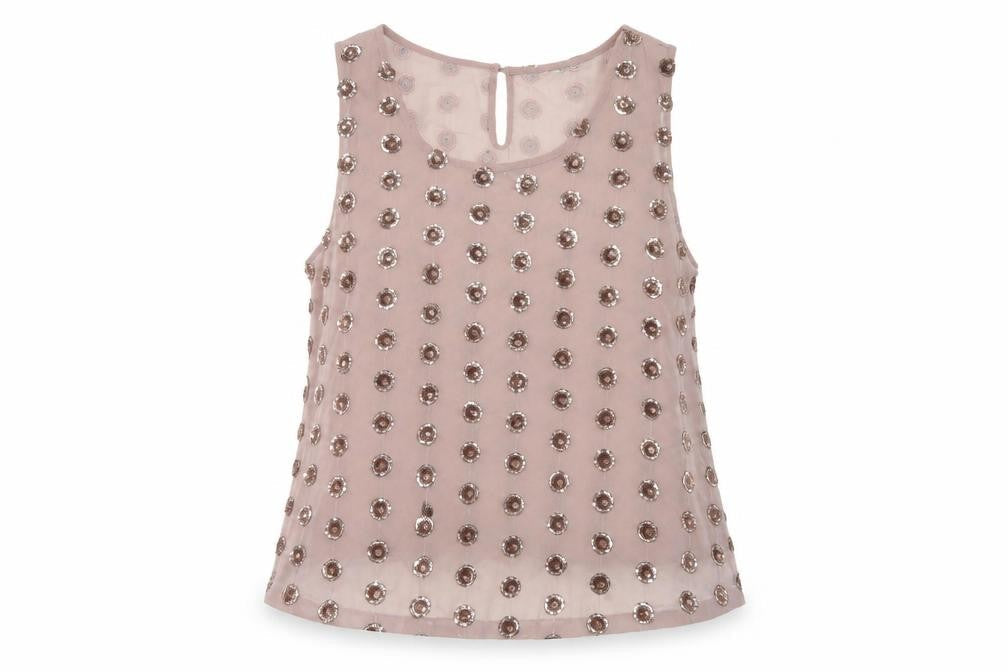 Womens UK Size 12 New Look Pink Basic Tank