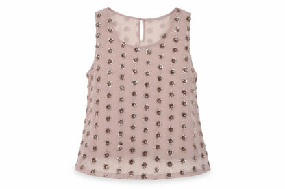 Womens UK Size 12 New Look Pink Basic Tank