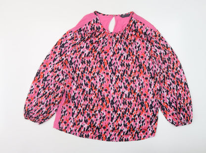 Womens UK Size 10 Marks and Spencer Pink Basic Blouse
