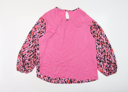 Womens UK Size 10 Marks and Spencer Pink Basic Blouse