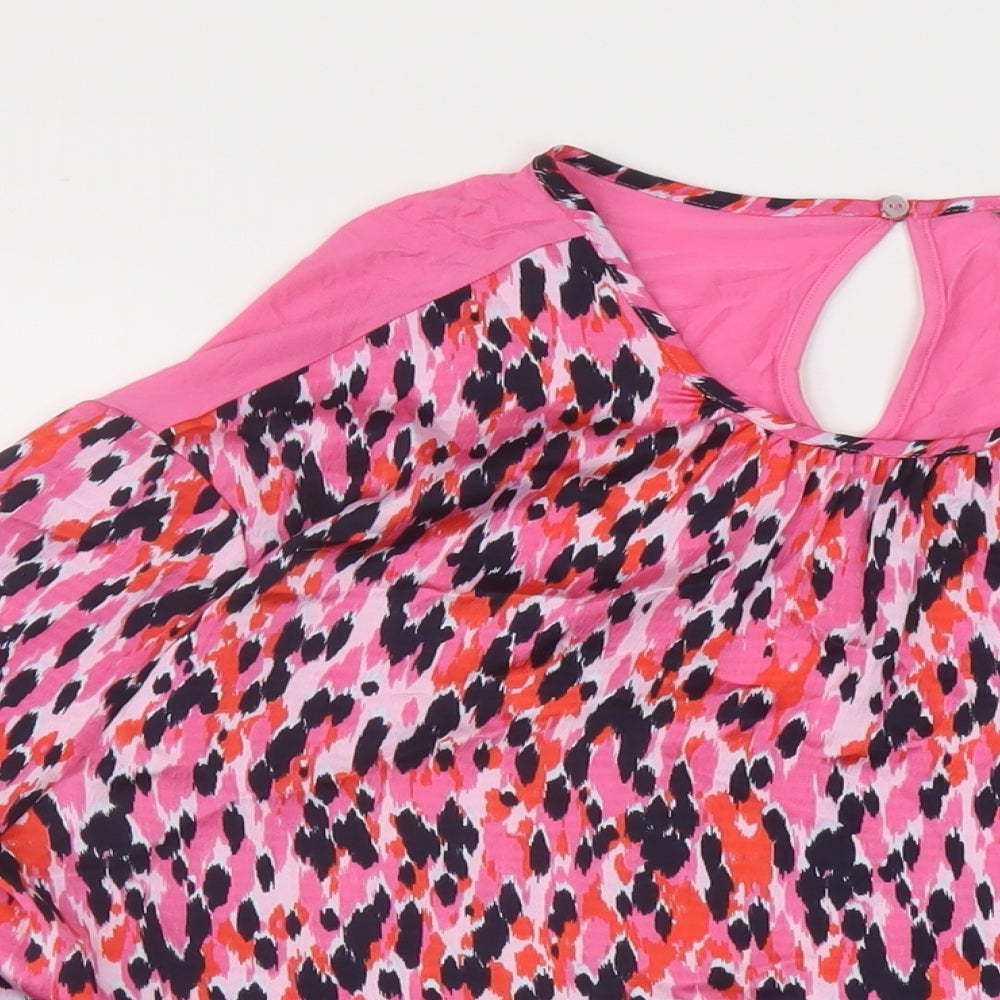 Womens UK Size 10 Marks and Spencer Pink Basic Blouse