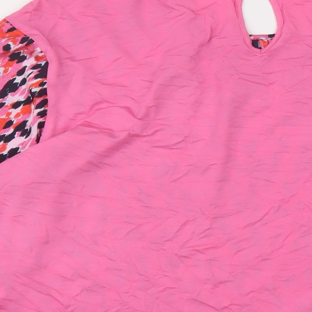 Womens UK Size 10 Marks and Spencer Pink Basic Blouse