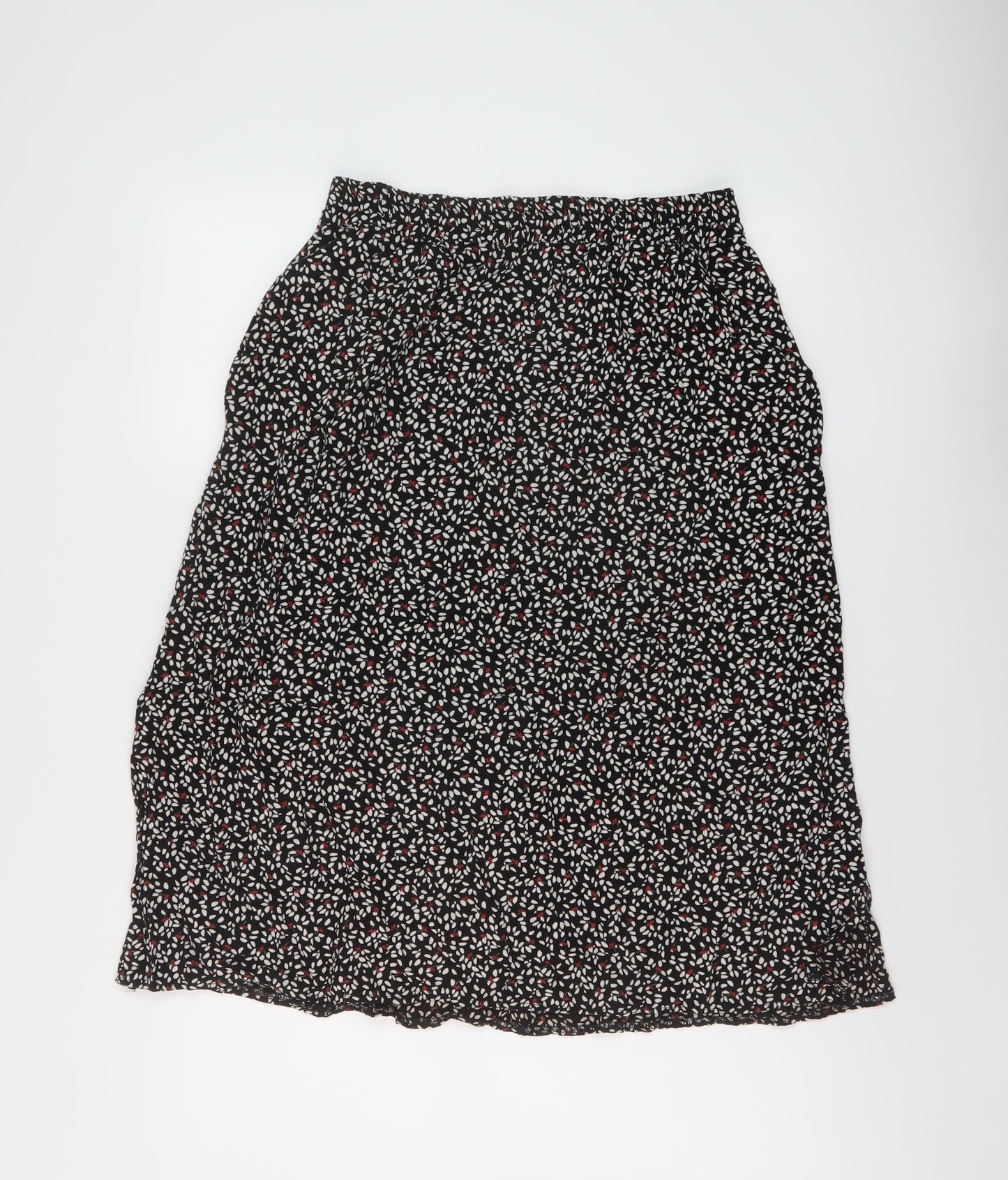 John Lewis Womens Multicoloured Geometric Viscose A-Line Skirt Size 12