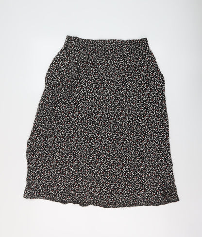 John Lewis Womens Multicoloured Geometric Viscose A-Line Skirt Size 12