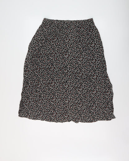 John Lewis Womens Multicoloured Geometric Viscose A-Line Skirt Size 12