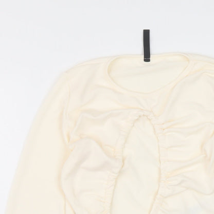 Womens UK Size 8 AsYou Ivory Cropped Blouse