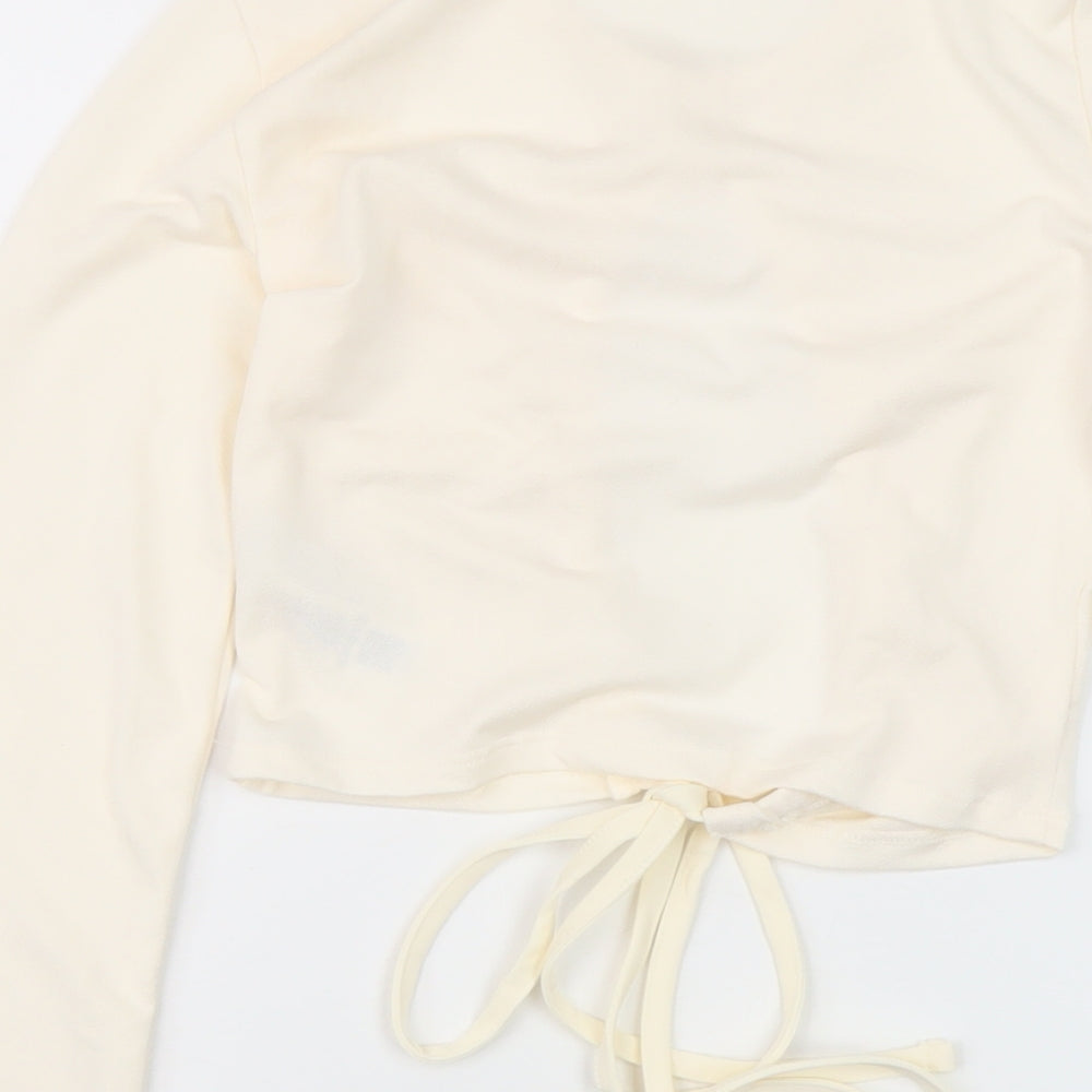 Womens UK Size 8 AsYou Ivory Cropped Blouse