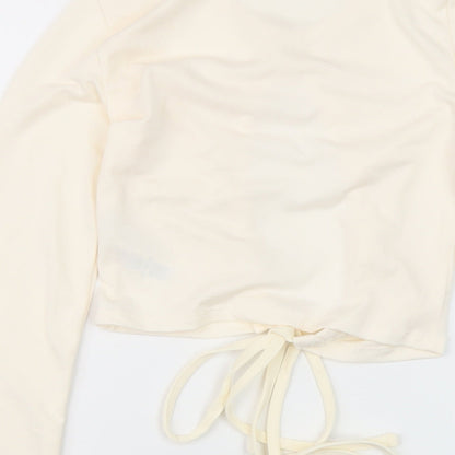 Womens UK Size 8 AsYou Ivory Cropped Blouse