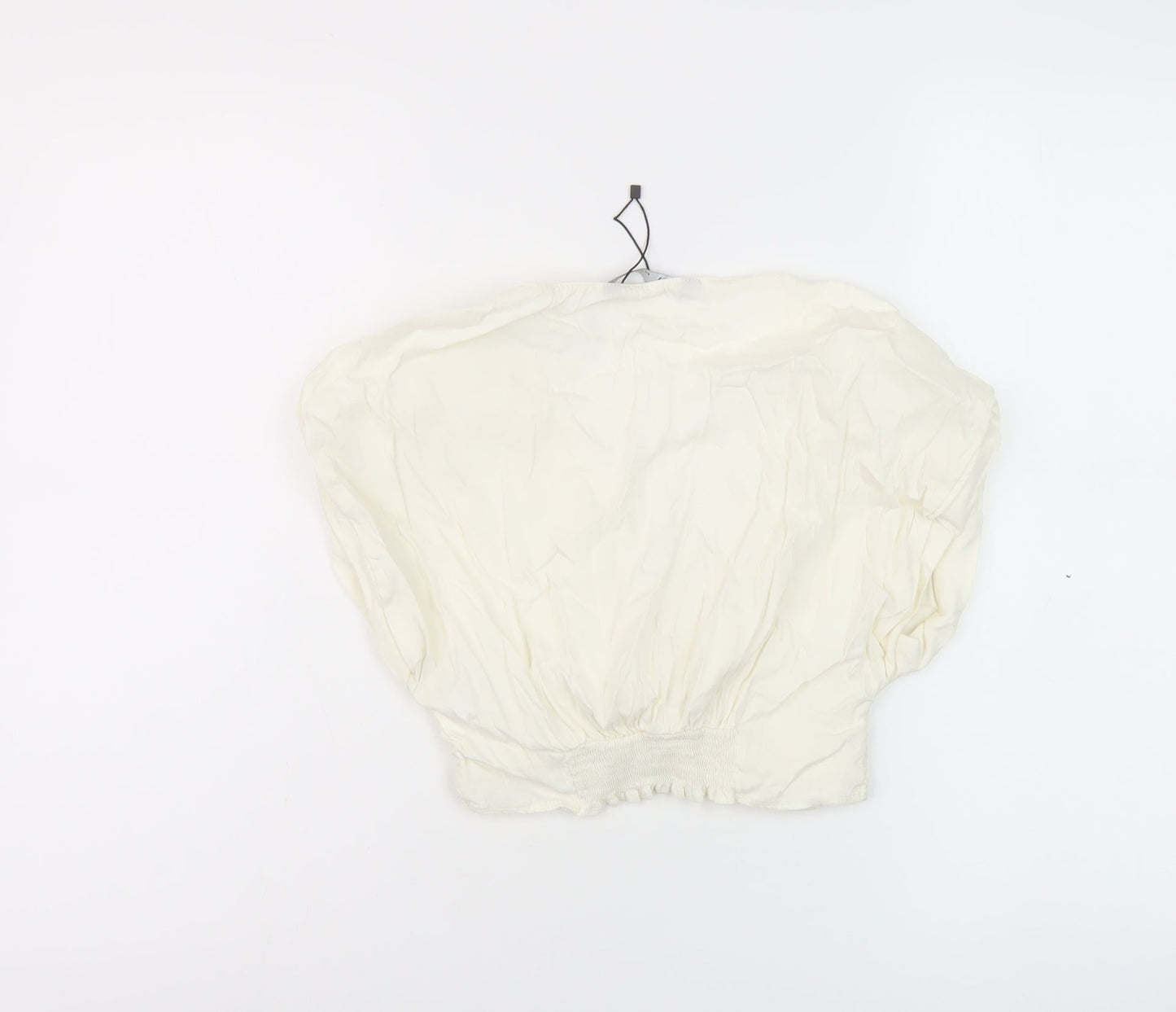 Womens UK Size S Zara Ivory Cropped Tank