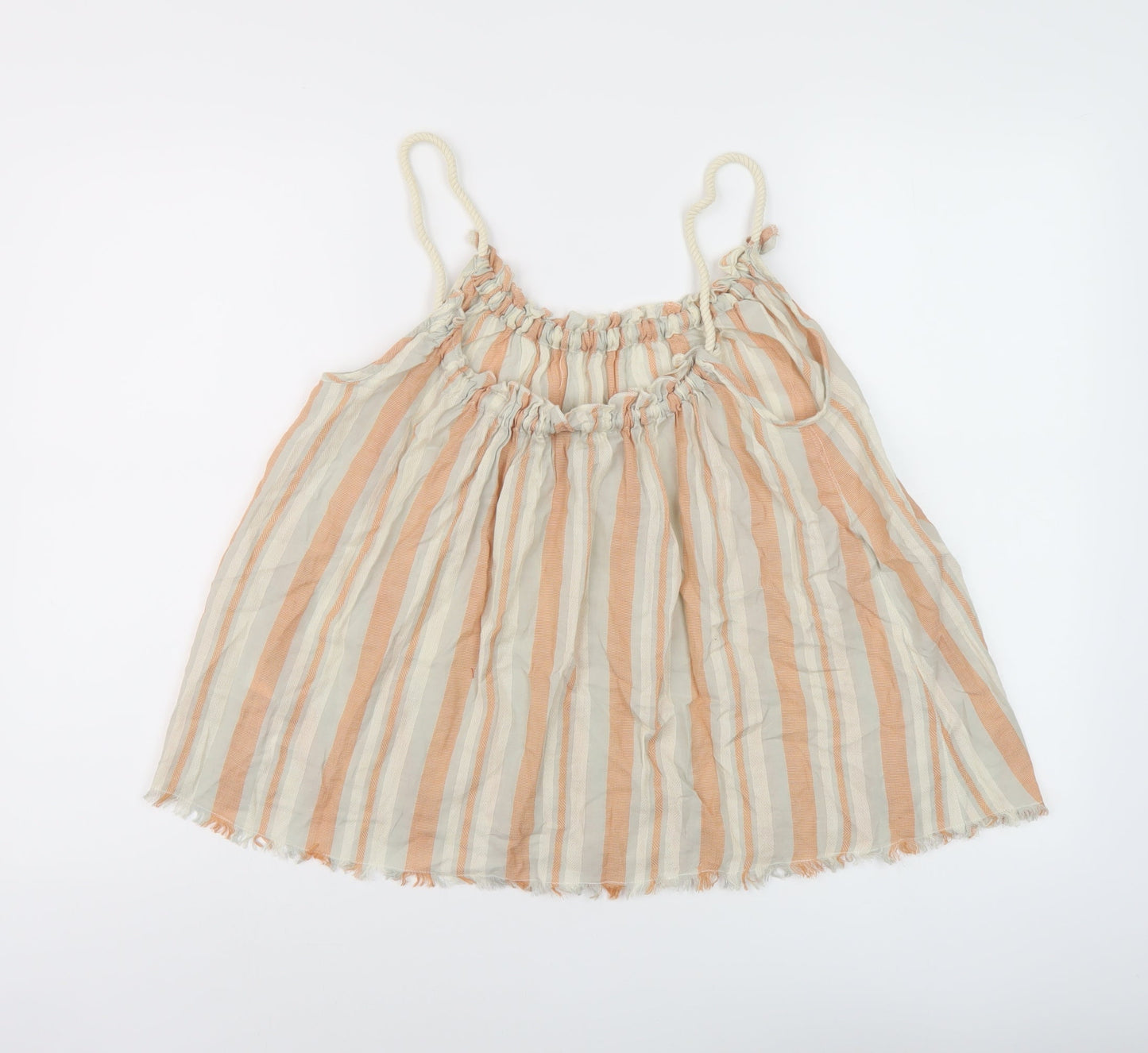 Womens UK Size 10 Topshop Beige Basic Tank