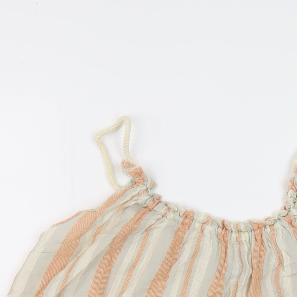 Womens UK Size 10 Topshop Beige Basic Tank