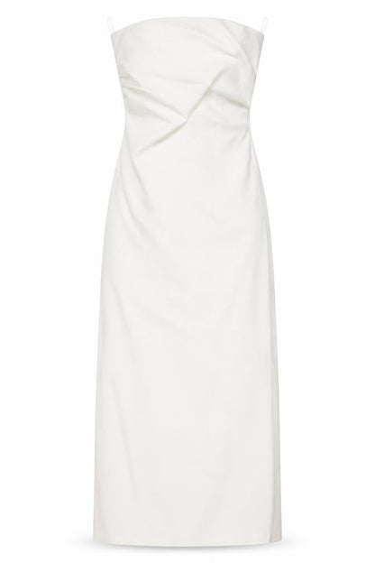 Zara Womens Ivory Polyester A-Line Size S Off the Shoulder Zip