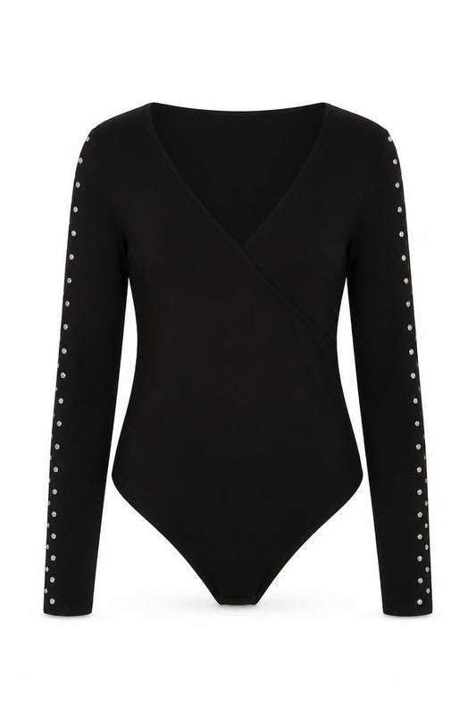 Womens UK Size S Zara One-Piece Black Bodysuit