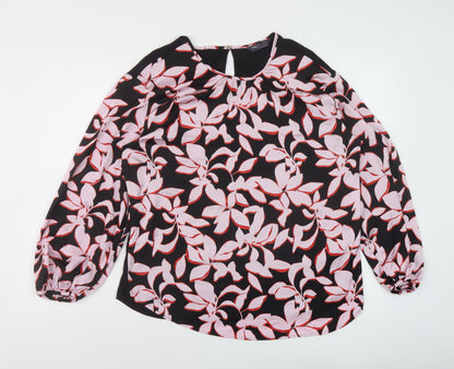 Womens UK Size 8 Marks and Spencer Black Basic Blouse