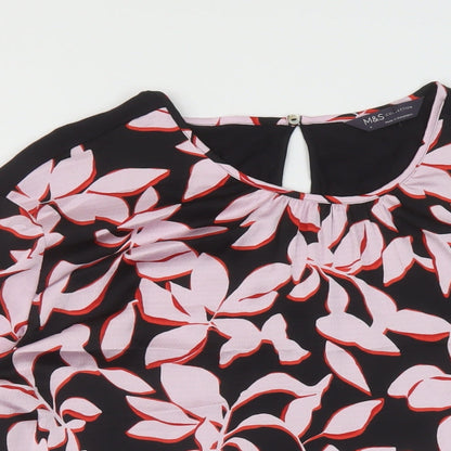 Womens UK Size 8 Marks and Spencer Black Basic Blouse