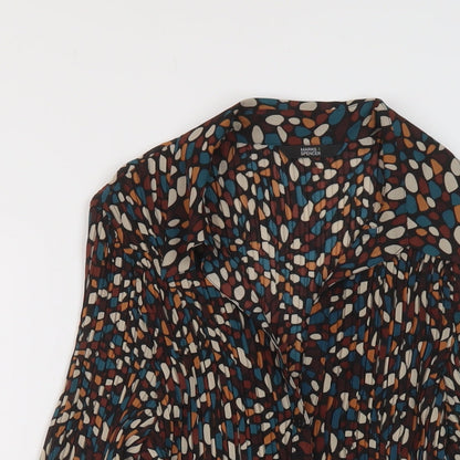 Womens UK Size 16 Marks and Spencer Multicoloured Basic Button-Up
