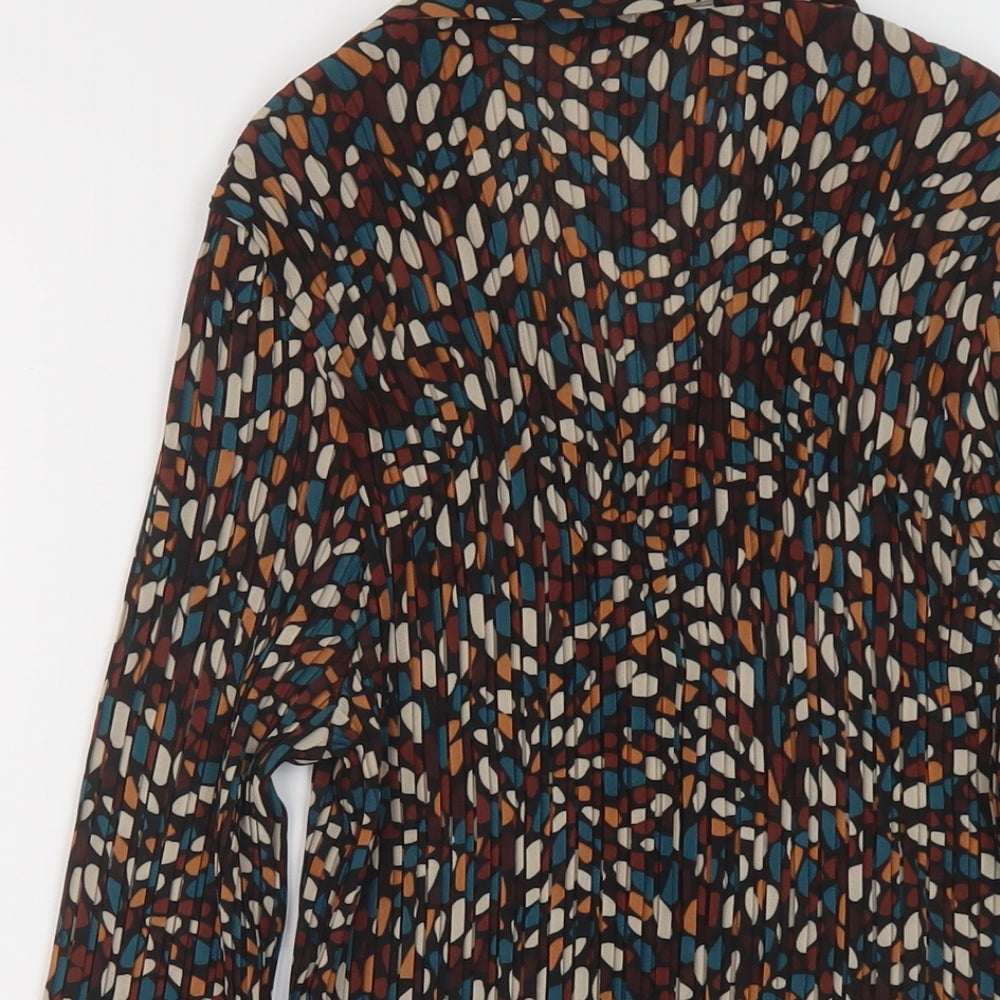 Womens UK Size 16 Marks and Spencer Multicoloured Basic Button-Up