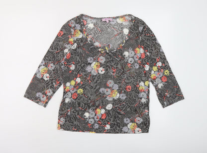 Womens UK Size 14 Per Una Multicoloured Basic Blouse