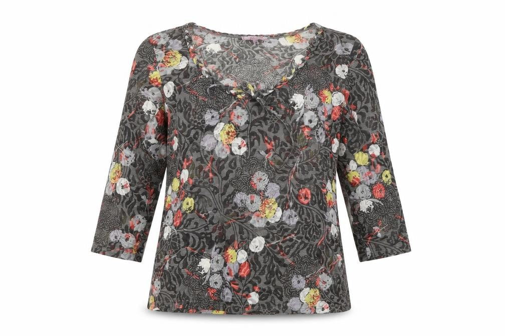 Womens UK Size 14 Per Una Multicoloured Basic Blouse