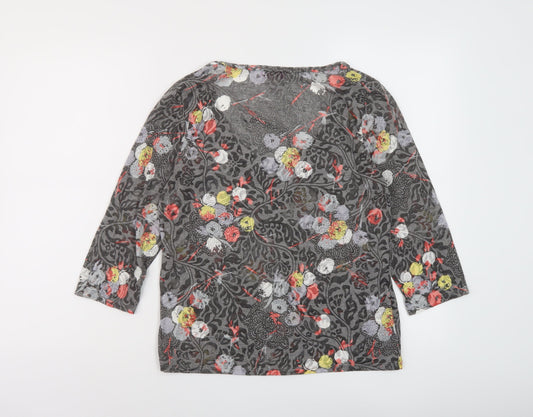 Womens UK Size 14 Per Una Multicoloured Basic Blouse