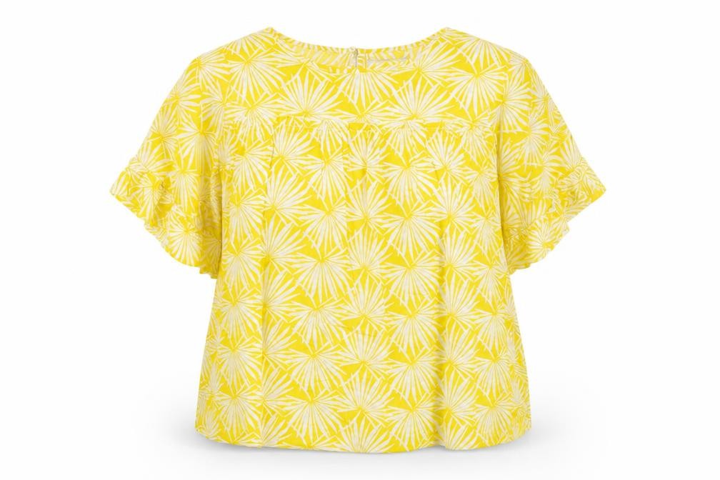 Womens UK Size 20 Marks and Spencer Yellow Basic Blouse